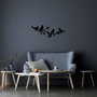 Wallity Birds On The Branc Escultura de Pared de Metal Negro